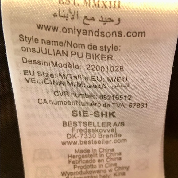 Biker Faux Leather Jacket - Picture 9 of 9